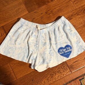 Megan Moroney Boys Lie blue camo waffle shorts